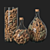 Wine Cork Glass Vessels 3D model small image 2