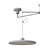 Adjustable Disc Ceiling Lamp 3D model small image 4