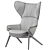 Modern Cassina P22 Armchair Model 3D model small image 4