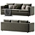 Elegant Lounge Grande Sofa Set 3D model small image 3