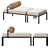 Elegant Oly Gallotti Radice Bench 3D model small image 1