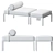 Elegant Oly Gallotti Radice Bench 3D model small image 3