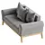 Koro Sofa Velvet Grey Model 3D model small image 2