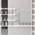 Cosmetics Store Glowing Display Shelves 3D model small image 2