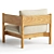 Arbour Club Armchair: Oak Elegance 3D model small image 3