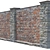 Modular 3D Brick Fence Kit 3D model small image 4