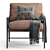 Sleek Carbon Leather Chair, 2014 3D model small image 3