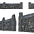 Stone Fence Kit - Detailed 3D Model 3D model small image 1