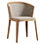 Adria Upholstered Wooden Chair _cm 3D model small image 1