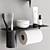  Elegant Bathroom Accessories Set 3D model small image 2