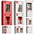 Fire Cabinet Set with 6 Models 3D model small image 1