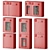 Fire Cabinet Set with 6 Models 3D model small image 6