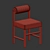 The TK Upholstered Dining Chair 3D model small image 5