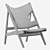 Mid-Century Modern Knitting Chair 3D model small image 2