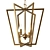 Franz Geometric Chandelier Silver 3D model small image 5