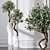 Mission Olive Tree Vase Set 3D model small image 3