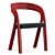 Modern Axel Enthoven Dining Chair 3D model small image 3