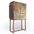 Elegant Vintage Style Cabinet 3D model small image 1