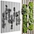 Rustic Wood Moss Wall Decor 3D model small image 6