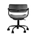 Marsi Textile Dark Grey Office Chair 3D model small image 4