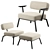 Ode Lounge Chair Set: Modern Elegance 3D model small image 6