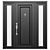 Modern Exterior Door Visualization 3D model small image 3