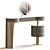 Vanity Table with Mirror 3D model small image 1