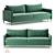 OM Milan Sofa Bed 3D model small image 2