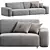 Sleek Modern CROSS Sofa Model 3D model small image 2