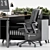 Modern Office Furniture Set 04 3D model small image 4