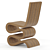 Sculptural Frank Gehry Chair 3D model small image 4