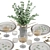 Modern Table Setting V7 (676x719x381mm) 3D model small image 3