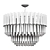 Modern Pendant Chandelier Lighting Fixture 3D model small image 2