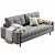 Luxurious Siteno Sofa Set 3D model small image 4