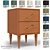 Art Kolor Matte Classic Nightstand 3D model small image 1