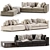 Ditre Italia Urban Modular Sofa 3D model small image 1