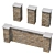 Stone Fence Kit - Travertine 3D model small image 4