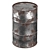 Metallic Steel Barrel Model Set 3D model small image 5