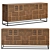 Stylishly Designed Solid Wood Sideboard 3D model small image 1