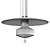 Sleek Metal Pendant Lamp 3D model small image 6