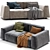 Transformable PARKER Sofa: Milano Bedding 3D model small image 4