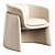 Versatile Seba Lounge Armchair 3D model small image 3