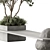 Urbane Plant Bench - Modular Aesthetics 3D model small image 3