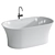 Modern Freestanding Bathtub with XForm 3D model small image 1