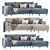 Modern Madison Chaise Sectional 2013 3D model small image 1