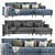 Modern Madison Chaise Sectional 2013 3D model small image 4