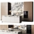 Modern Kitchen Set with Island 3D model small image 2