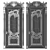 Baroque Style Classic Doors 3D model small image 4