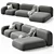 Ribbl-3 Modular Sofa Set 3D model small image 2