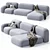 Ribbl-3 Modular Sofa Set 3D model small image 4